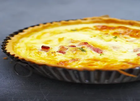 Quiche lorraine sans fromage