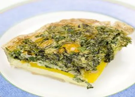 Quiche aux herbes et à la raclette
