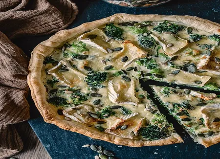 Quiche brocoli et camembert