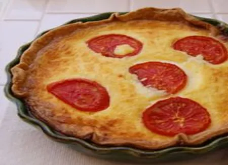 Quiche de tomates et cheddar