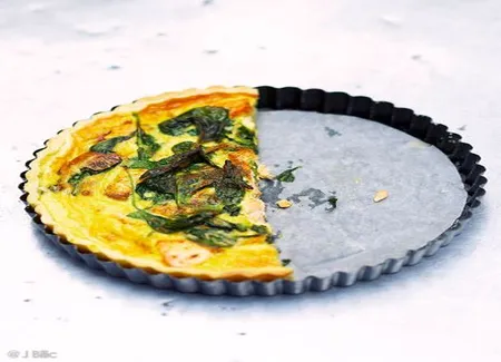 Quiche saumon-épinards