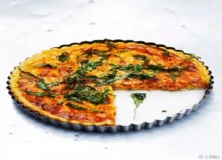 Quiche tomates-roquette