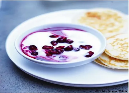Raïta et blinis