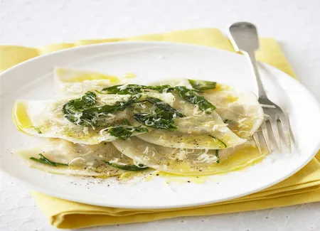 Raviolis à la crème fraîche