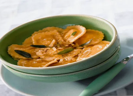 Raviolis à la ricotta et au beurre de sauge