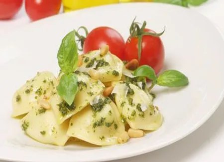Raviolis au pesto
