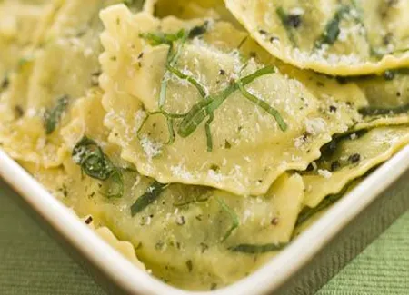 Raviolis de mâche