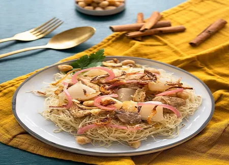 Rechta, poulet et navets