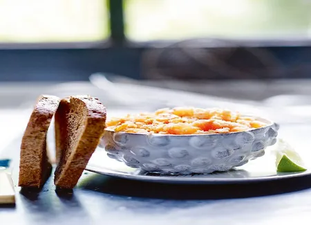 Rillettes aux deux saumons, tartines au sarrasin sans gluten