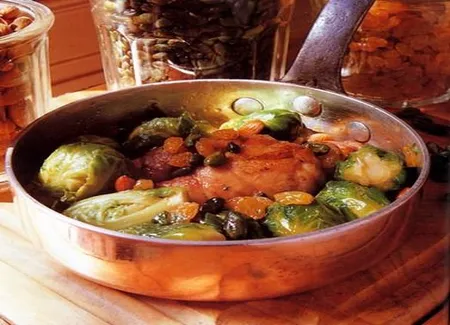 Ris de veau aux choux de bruxelles