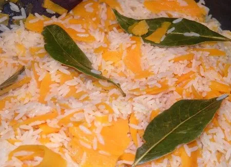 Risotto à la citrouille et aux épices