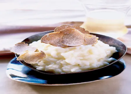 Risotto au champagne et à la truffe blanche