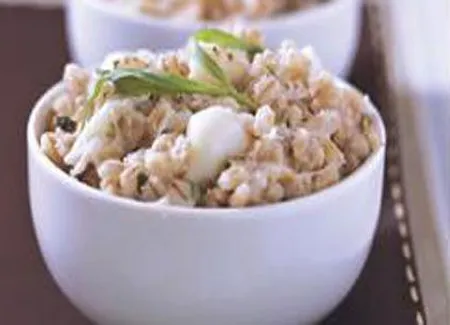 Risotto d'orge au crabe
