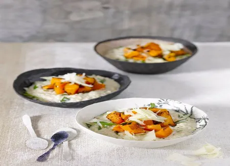 Risotto potimarron-noisettes