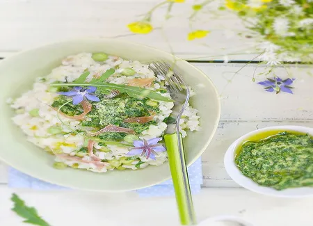 Risotto vert au parmesan des soeurs scotto