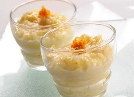 Riz au lait à l'orange et au safran