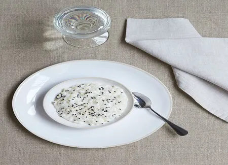 Riz au lait coco-sésame