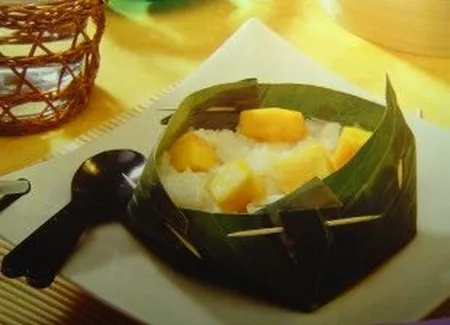 Riz au lait de coco et à la mangue