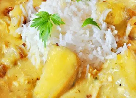 Riz aux litchis et à l'ananas