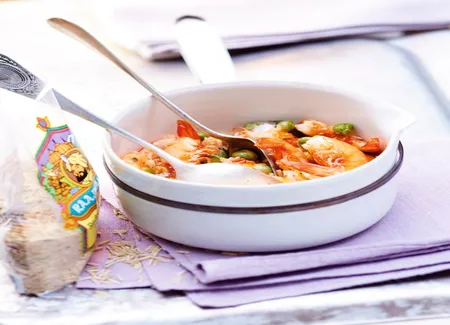 Riz cantonais aux crevettes