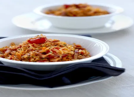 Riz pilaf à la tomate