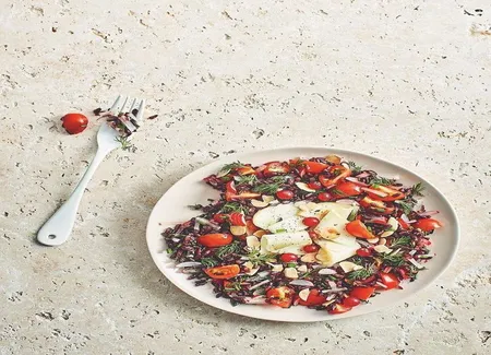 Riz rouge à la ricotta