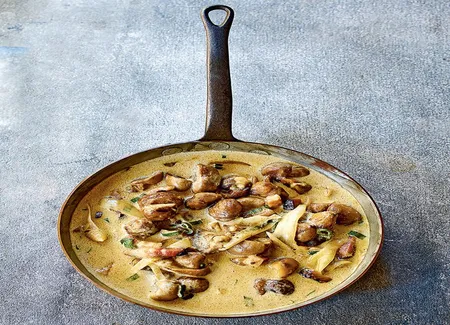 Rognons à la crème et châtaignes
