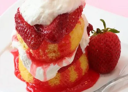 Ronde de biscuits aux fraises