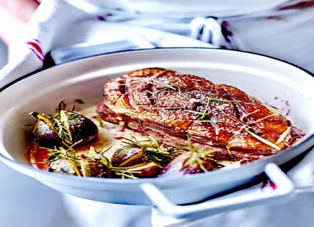 Rôti de magrets de canard aux figues