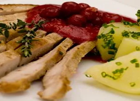 Rôti de porc aux canneberges