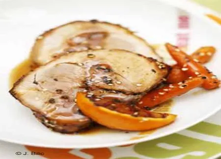 Rôti de porc aux trois sésames