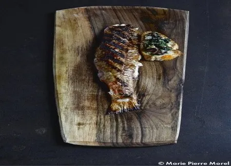 Rougets, tartines de foie
