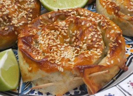Roulé croustillant au poulet