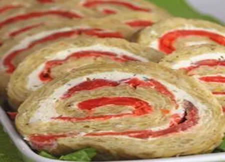 Roulé de pommes de terre au saumon fumé