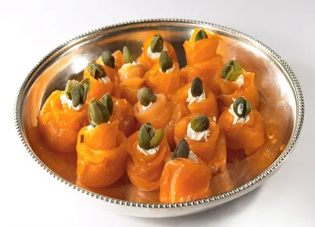 Rouleau de saumon au fromage