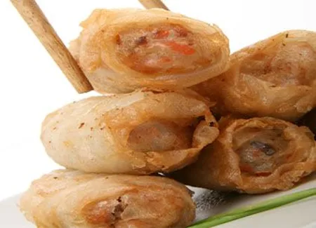 Rouleaux de printemps au foie gras