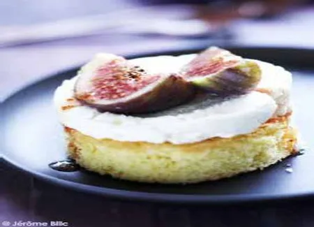 Sablés, mascarpone et figues fraîches