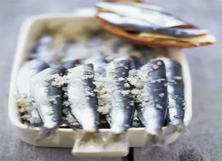 Sardines au sel