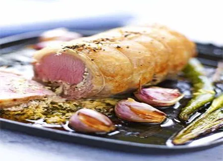 Selle anglaise au fromage frais et à la menthe