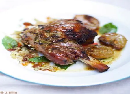 Souris d'agneau aux citrons confits