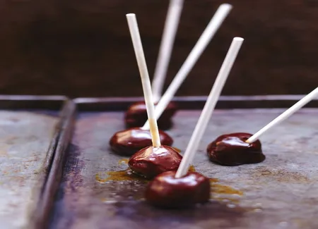 Sucettes choco-caramel
