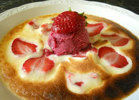 Sabayon aux fraises