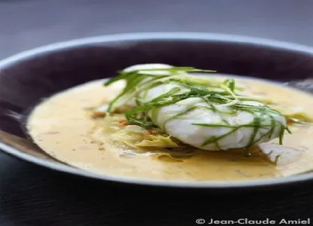 Saint-pierre au bouillon de piment, chou de pontoise