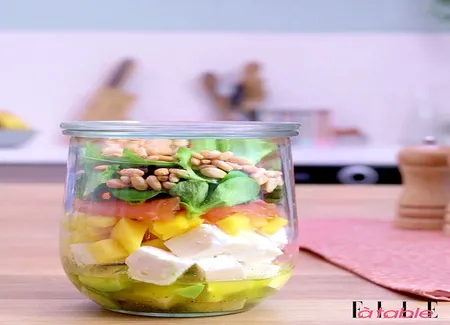 Salad in a jar (salade en bocal)