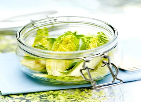 Salade caesar en bocal
