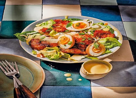 Salade césar à l'asiatique