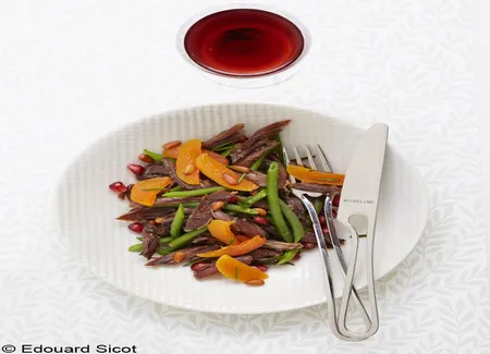 Salade acidulée au confit