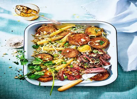 Salade asiatique au boeuf sauté