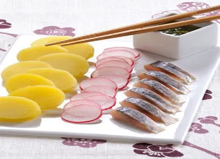 Salade aux harengs sauce persil