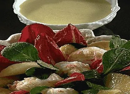 Salade bananes-gambas
